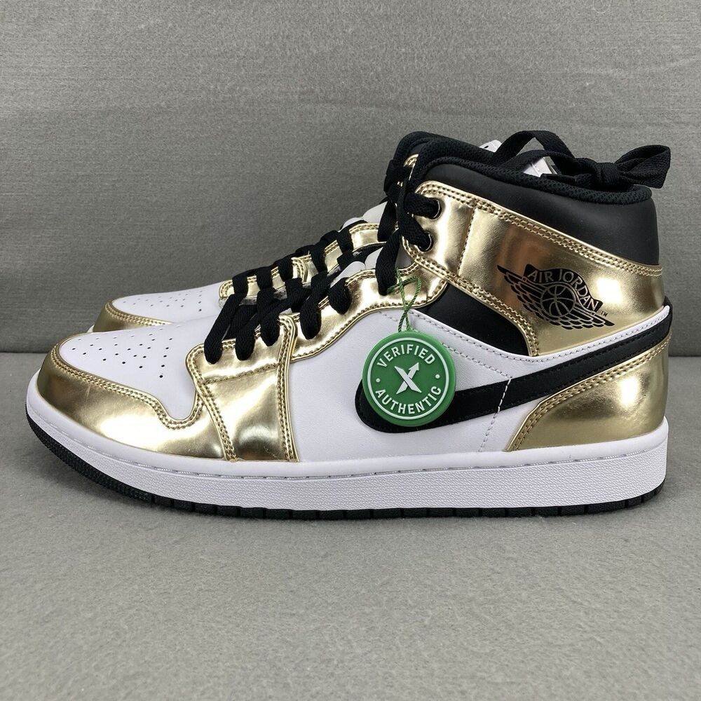 Nike Air Jordan 1 Mid SE Metallic Gold 2020 Men’s Size 11 With Box DC1419-700